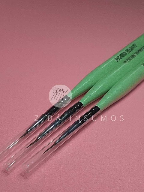 Set pinceles LINER x3u PARIS NIGHT #0 #00 #000