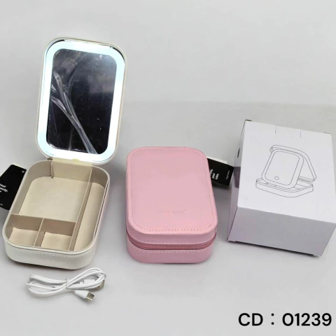 Organizador de maquillaje con espejo led -City Girl- 35147-11