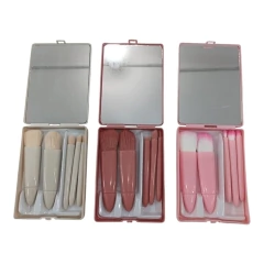 Set de brochas con espejo en cajita 5u Eloise - tienda online