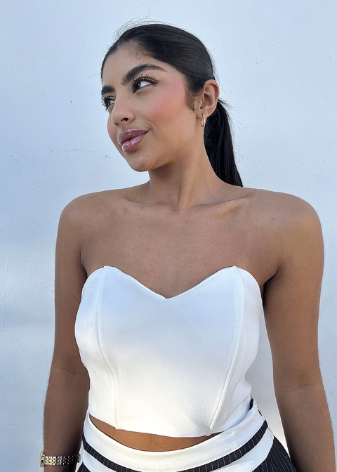 Cropped Alfaiataria Branco