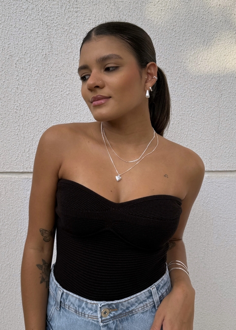 Top Modal Sem Alças