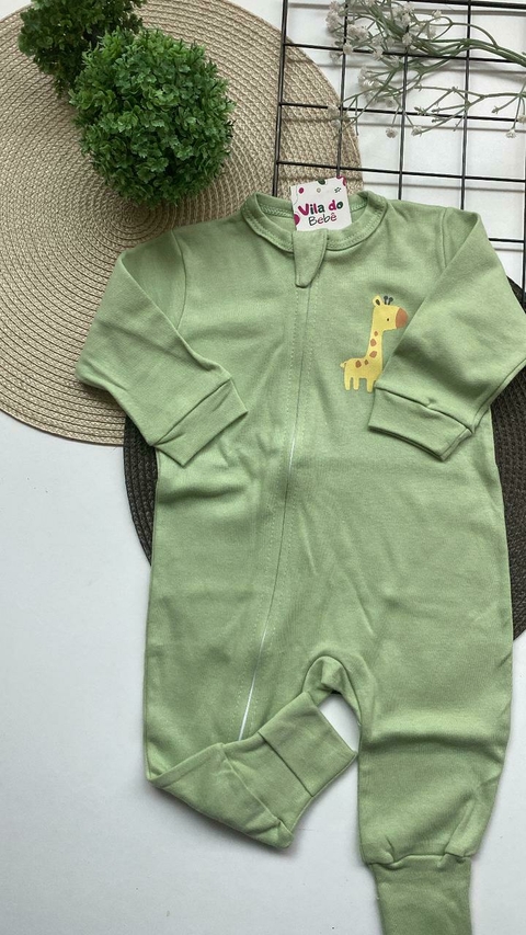 Macacão de Bebê Menino com Zíper - Girafinha - comprar online