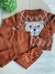 Conjunto de Bebê em Tricô Com Estampa de Ursinho