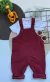 Jardineira + Body de Bebê Menino - Vermelho/Marsala - comprar online