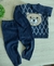Conjunto de Bebê em Tricô Com Estampa de Ursinho - comprar online