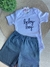 Imagem do Conjunto de Bebê Body + Short - Tam M