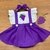 Romper Jardineira com Saia Bebê Menina Frutas Uva - comprar online