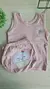 Conjunto de Bebê - Camiseta + Tapa Fralda - Tamanho M - Menino e Menina