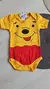 Body Temático Personagens Ursinho Pooh - Bebê Menino - Mesversário