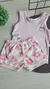 Conjunto de Bebê - Camiseta + Tapa Fralda - Tamanho P -Menino e Menina