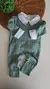 Conjunto Macacão em Tricô + Body Manga Longa - Verde Claro