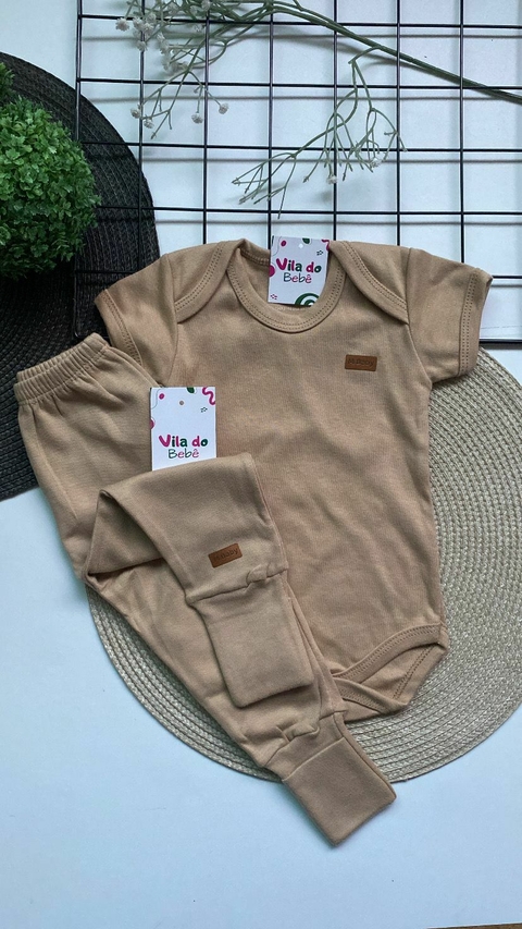 Conjunto de Bebê - Body + Calça - Menino e Menina - Tamanho P - comprar online