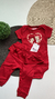 Conjunto de Bebê Menina Kiko Baby - Gatinha/ Vermelho - comprar online