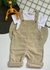 Jardineira + Body de Bebê Menino - Bege - comprar online