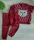 Conjunto de Bebê em Tricô Com Estampa de Ursinho
