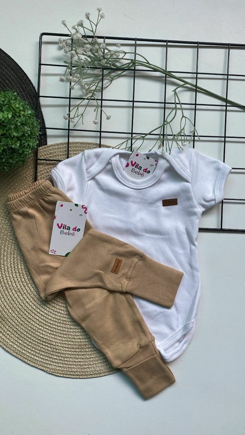 Conjunto de Bebê - Body + Calça - Menino e Menina - Tamanho RN
