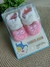 Meia Pantufa de Bebê 3D com Bichinhos Rosa de Olhinhos
