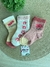 Kit de Meias de Bebê com 3 Unidades Menina - 102