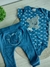 Conjunto Calça Mijão com Bordado no Bumbum e Body com Bordado de Ursinho com Carrinho - Vila do Bebê