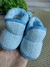 Pantufa de Bebê com Solado Antiderrapante Azul