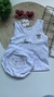 Conjunto de Bebê - Camiseta + Tapa Fralda - Tamanho P -Menino e Menina