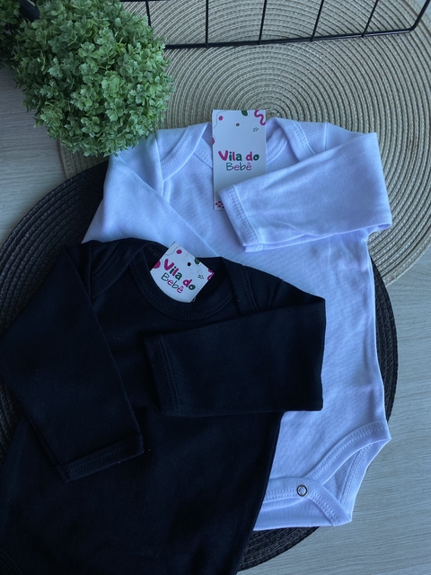 Body de Bebê Manga Longa - Gola Americana - comprar online