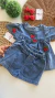 Conjunto Jeans de Menina Blusa Morangos + Shortinho - comprar online