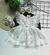 Vestido de Menina com Bordados - Branco