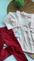 Conjunto de Menina Casaco com Laços + Legging Vermelha - comprar online