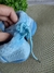 Pantufa de Bebê com Solado Antiderrapante Azul - Vila do Bebê