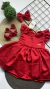 Vestido de Bebê Menina Luxo - Vermelho - comprar online