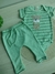 Conjunto Calça Mijão com Bordado no Bumbum e Body com Bordado de Ursinho