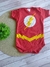 Body Temático Personagens Flash - Bebê Menino - Mesversário