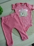 Conjunto Calça Mijão com Bordado no Bumbum e Body com Bordado de Ursinha - comprar online