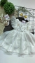 Vestido de Menina com Bordados - Branco - comprar online