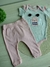 Imagem do Conjunto Calça Mijão com Bordado no Bumbum e Body com Bordado de Abelhinha