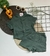 Conjunto de Bebê Menino - Blusa Social + Short com Elástico - Verde