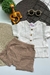 Conjunto de Bebê Short + Blusa Social Off White - Menino - comprar online