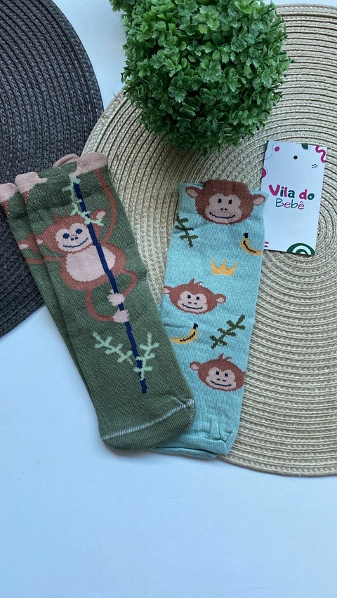 Kit com 2 pares de Meias Menino - Macaquinho - comprar online