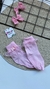 Meia de Bebê Menina - Rendinha + Laço - Rosa