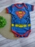 Body Temático Personagens SuperMan/Super Homem - Bebê Menino - Mesversário