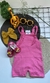 Jardineira de Bebê Menina - Rosa Pink - comprar online