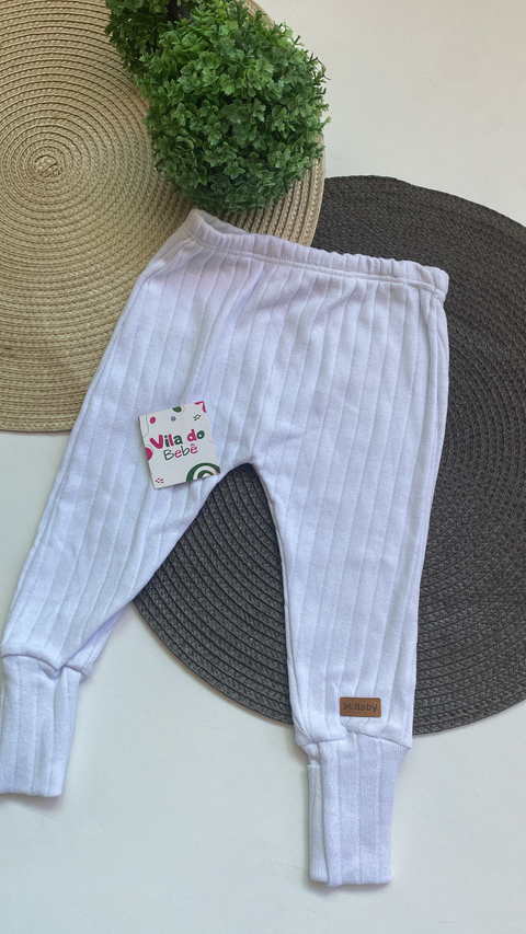 Calça Mijão de Bebê - Branco - comprar online