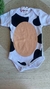 Body de Bebê Temático Personagens Vaquinha/Bezerrinho Marrom- Mesversário - comprar online