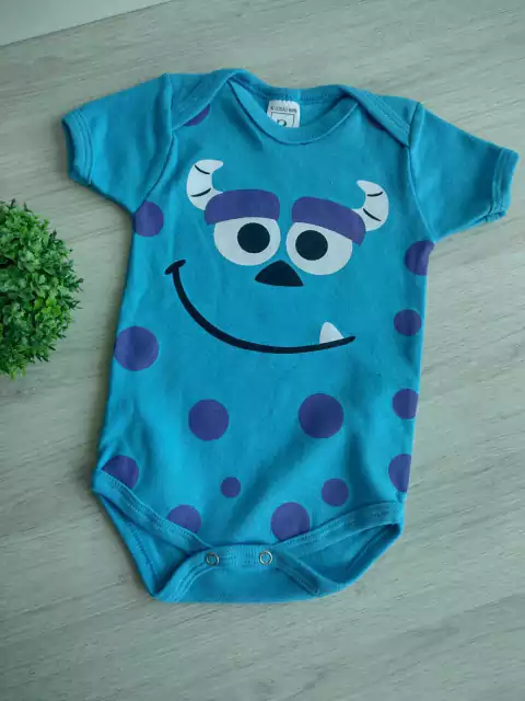 Body de Bebê Temático Personagens Monstros S.A. Sullivan - Mesversário