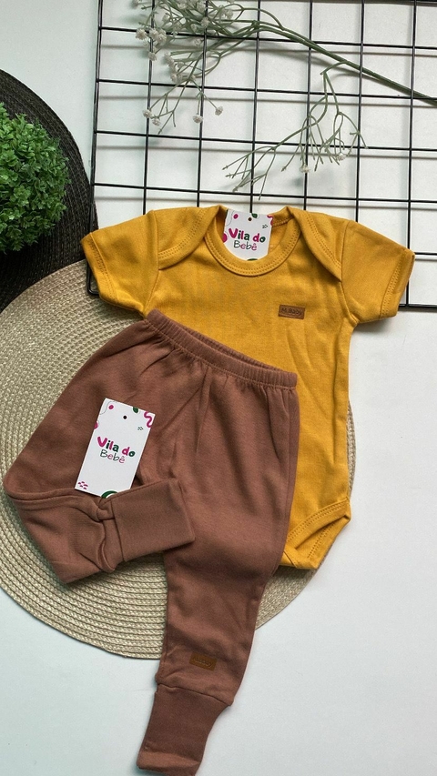 Conjunto de Bebê - Body + Calça - Menino e Menina - Tamanho G - comprar online
