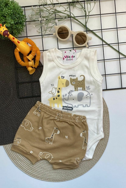 Conjunto de Bebê Body Regata + Short - Menino