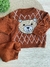 Conjunto de Bebê em Tricô Com Estampa de Ursinho na internet
