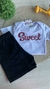 Conjunto de Bebê Body + Short - Tam M - Vila do Bebê