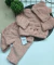 Conjunto de Três peças de Bebê Menina - Casaco + Calça + Touca - Rosa - comprar online